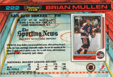 #222 Brian Mullen San Jose Sharks 1990-91 Topps Stadium Club Hockey Card OU