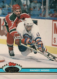 #221 Randy Wood New York Islanders 1990-91 Topps Stadium Club Hockey Card OU
