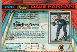 #220 Dave Hannan Toronto Maple Leafs 1990-91 Topps Stadium Club Hockey Card OU