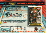 #227 Perry Berezan Minnesota North Stars 1990-91 Topps Stadium Club Hockey Card OU