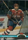#226 Stephan Leach Boston Bruins 1990-91 Topps Stadium Club Hockey Card OU