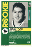 #329 Pat Falloon Rookie San Jose Sharks 1991-92 Pinnacle Hockey Card OW