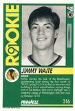 #316 Jimmy Waite Rookie Chicago Blackhawks 1991-92 Pinnacle Hockey Card OW
