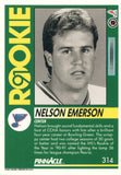 #314 Nelson Emerson Rookie St Louis Blues 1991-92 Pinnacle Hockey Card OW