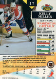 #17 Kelly Miller  Washington Capitals 1992-93 Topps Stadium Club Hockey Card OW