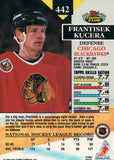 #442 Frantisek Kucera Chicago Blackhawks 1992-93 Topps Stadium Club Hockey Card OW