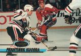 #442 Frantisek Kucera Chicago Blackhawks 1992-93 Topps Stadium Club Hockey Card OW