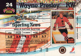 #24 Wayne Presley  Buffalo Sabres 1991-92 Topps Stadium Club Hockey Card OX