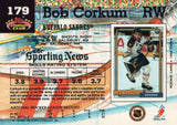 #179 Bob Corkum  Buffalo Sabres 1991-92 Topps Stadium Club Hockey Card OX