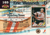 #165 Eric Weinrich New Jersey Devils 1991-92 Topps Stadium Club Hockey Card OX