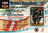 #163 Brian Bradley Tampa Bay Lightning 1991-92 Topps Stadium Club Hockey Card OX