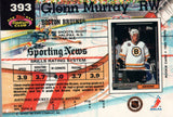 #393 Glenn Murray Boston Bruins 1991-92 Topps Stadium Club Hockey Card OX