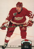 #390 Brent Fedyk  Detroit Red Wings 1991-92 Topps Stadium Club Hockey Card OX