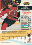 #497 Mike Peluso New Jersey Devils 1992-93 Topps Stadium Club Hockey Card OX