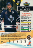 #140 Doug Gilmour Toronto Maple Leafs 1992-93 Topps Stadium Club Hockey Card OY