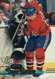 #95 John Leclair Montreal Canadiens 1992-93 Topps Stadium Club Hockey Card OY