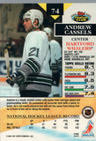 #74 Andrew Cassels Hartford Whalers 1992-93 Topps Stadium Club Hockey Card OY