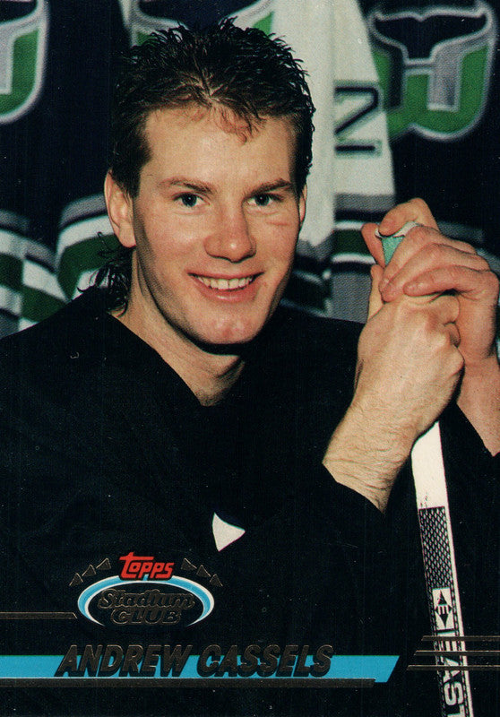 #74 Andrew Cassels Hartford Whalers 1992-93 Topps Stadium Club Hockey Card OY