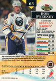 #63 Bob Sweeney Buffalo Sabres 1992-93 Topps Stadium Club Hockey Card OY
