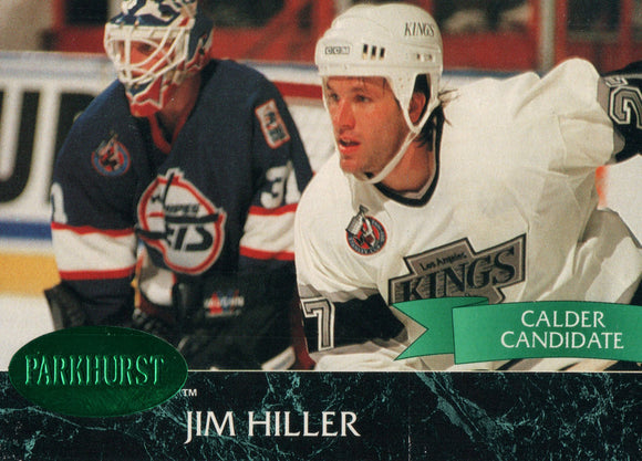 #70 Jim Hiller  Los Angeles Kings 1991-92 Parkhurst Hockey Card OY