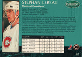 #82 Stephan Lebeau Montreal Canadiens 1991-92 Parkhurst Hockey Card OY