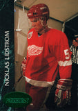 #42 Nicklas Lidstrom Detroit Red Wings 1991-92 Parkhurst Hockey Card OY