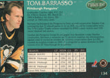 #134 Tom Barrasso Pittsburgh Penguins 1991-92 Parkhurst Hockey Card OY