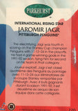 #220 Jaromir Jagr Pittsburgh Penguins 1991-92 Parkhurst Hockey Card OZ