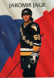 #220 Jaromir Jagr Pittsburgh Penguins 1991-92 Parkhurst Hockey Card OZ
