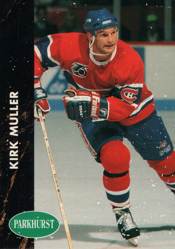 #89 Kirk Muller Montreal Canadiens 1990-91 Parkhurst Hockey Card OZA