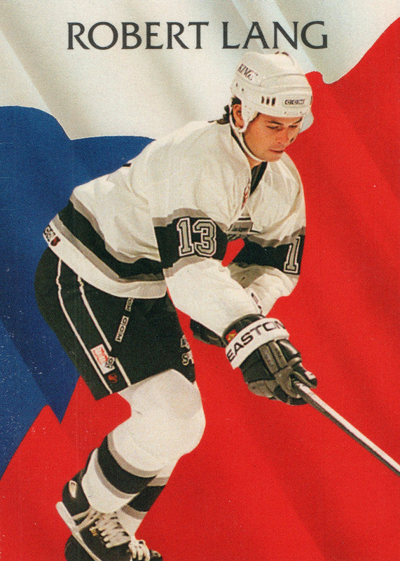 #227 Robert Lang Los Angeles Kings 1991-92 Parkhurst Hockey Card OZA