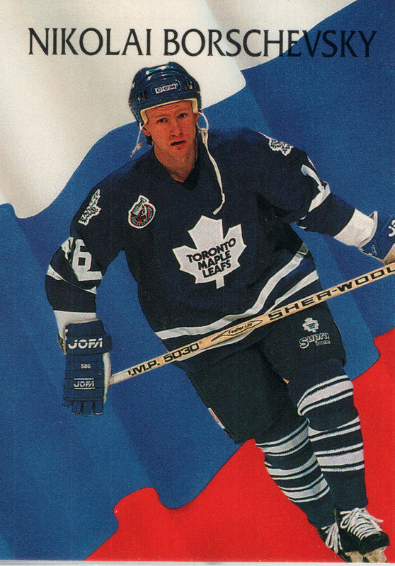 #216 Nikalai Borschevsky Toronto Maple Leafs 1991-92 Parkhurst Hockey Card OZA