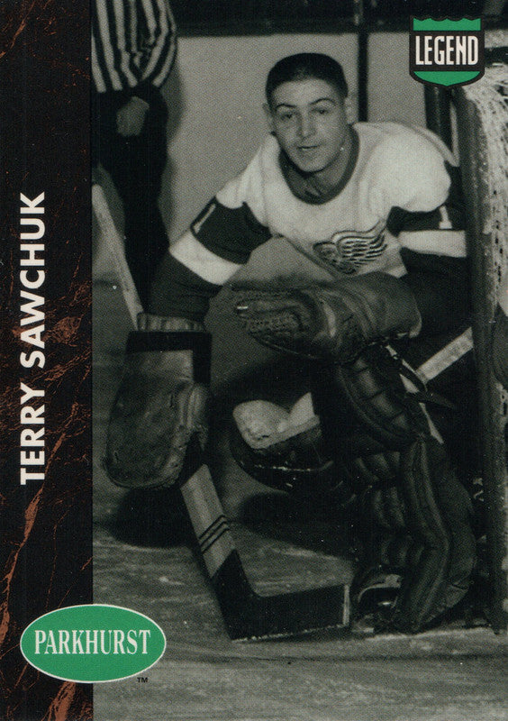 PHC9 Terry Sawchuk Detroit Red Wings 1991-92 Parkhurst Hockey Card OZB