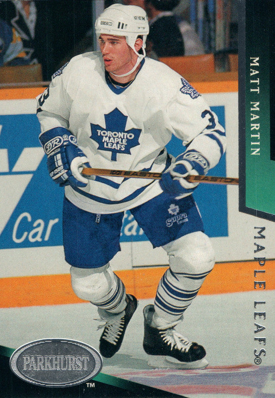 #471 Matt Martin Toronto Maple Leafs 1992-93 Parkhurst Hockey Card OZB