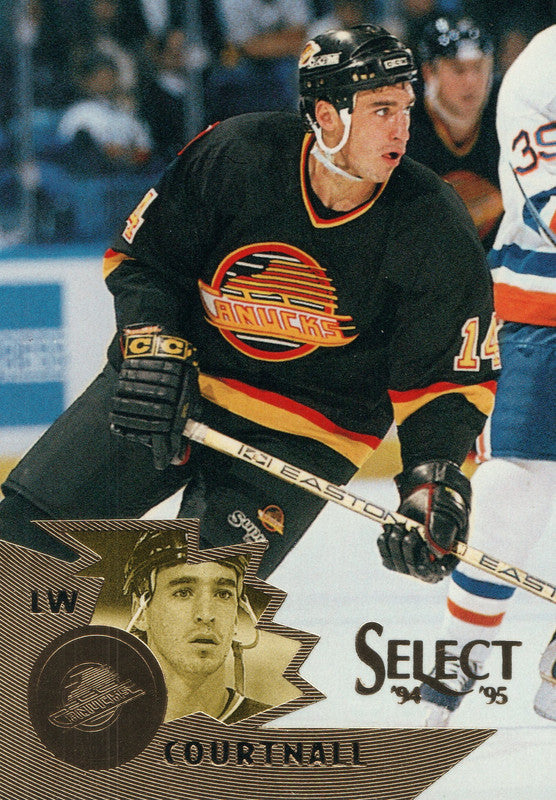 #137 Geoff Courtnall Vancouver Canucks 1994-95 Select Hockey Card OZC