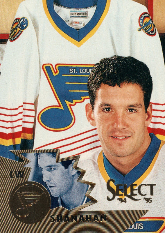 #129 Brendan Shanahan St Louis Blues 1994-95 Select Hockey Card OZC