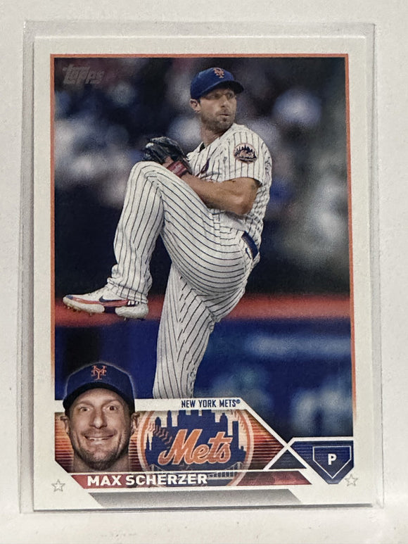#21 Max Scherzer New York Mets 2023 Topps Series One Baseball Card