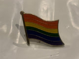 Rainbow Flag Lapel Hat Pin CH