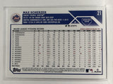 #21 Max Scherzer New York Mets 2023 Topps Series One Baseball Card