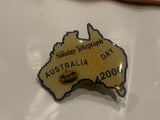 Australia Day 2000 Sunday Telegraph Harris Coffee Lapel Hat Pin CH