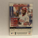 #94 Jimmy Rollins Philadelphia Phillies 2002 Donruss Leaf Baseball Card HM