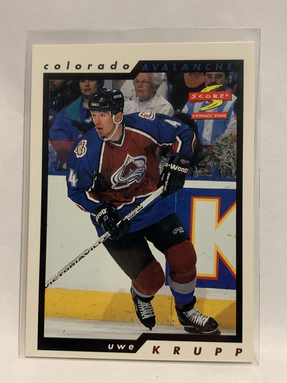 #175 Uwe Krupp Colorado Avalanche 1996-97 Score Hockey Card  NHL