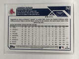 #242 Jarren Duran Future Stars Boston Red Sox 2023 Topps Series One Baseball Card
