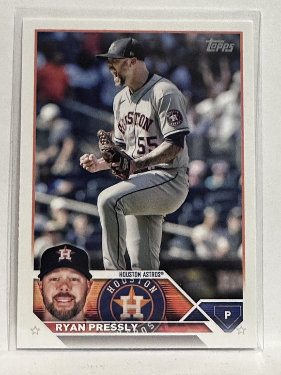 #228 Ryan Pressly Houston Astros 2023 Topps Series One Baseball Card