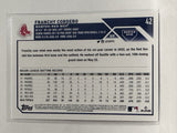 #42 Franchy Cordero Boston Red Sox 2023 Topps Series One Baseball Card