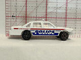 White Police Emergency Car #8030 Unbranded Diecast Car