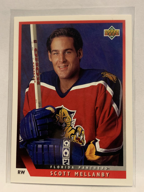 #107 Scott Mellanby Florida Panthers 1993-94 Upper Deck Hockey Card  NHL
