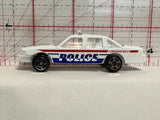 White Police Emergency Car #8030 Unbranded Diecast Car