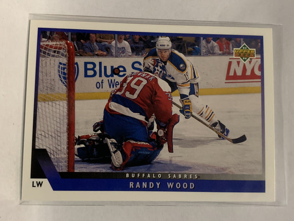 #22 Randy Wood Buffalo Sabres 1993-94 Upper Deck Hockey Card  NHL