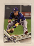 #49 Scooter Gennett Milwaukee Brewers 2017 Topps Series One Baseball Card